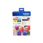 Brother LC133PVP 4 Ink Cartridge Photo Value Pack (Black/Cyan/Magenta/Yellow + Photo Paper)