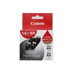 Canon PGI650XLBKTWIN / PGI650XL Black High Yield Ink Cartridge Twin Pack